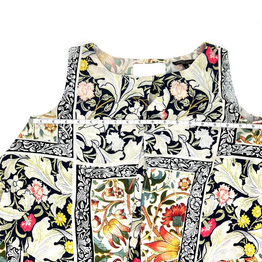 Alberto Makali New York Sleeveless Layered Floral Blouse XS - Picture 4 of 8